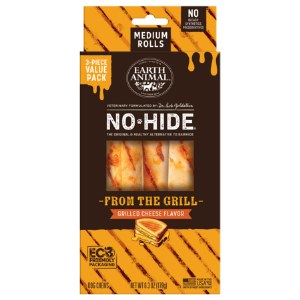 EARTH ANIMAL DOG NO HIDE GRILL CHEESE MED VALUE 3 PACK
