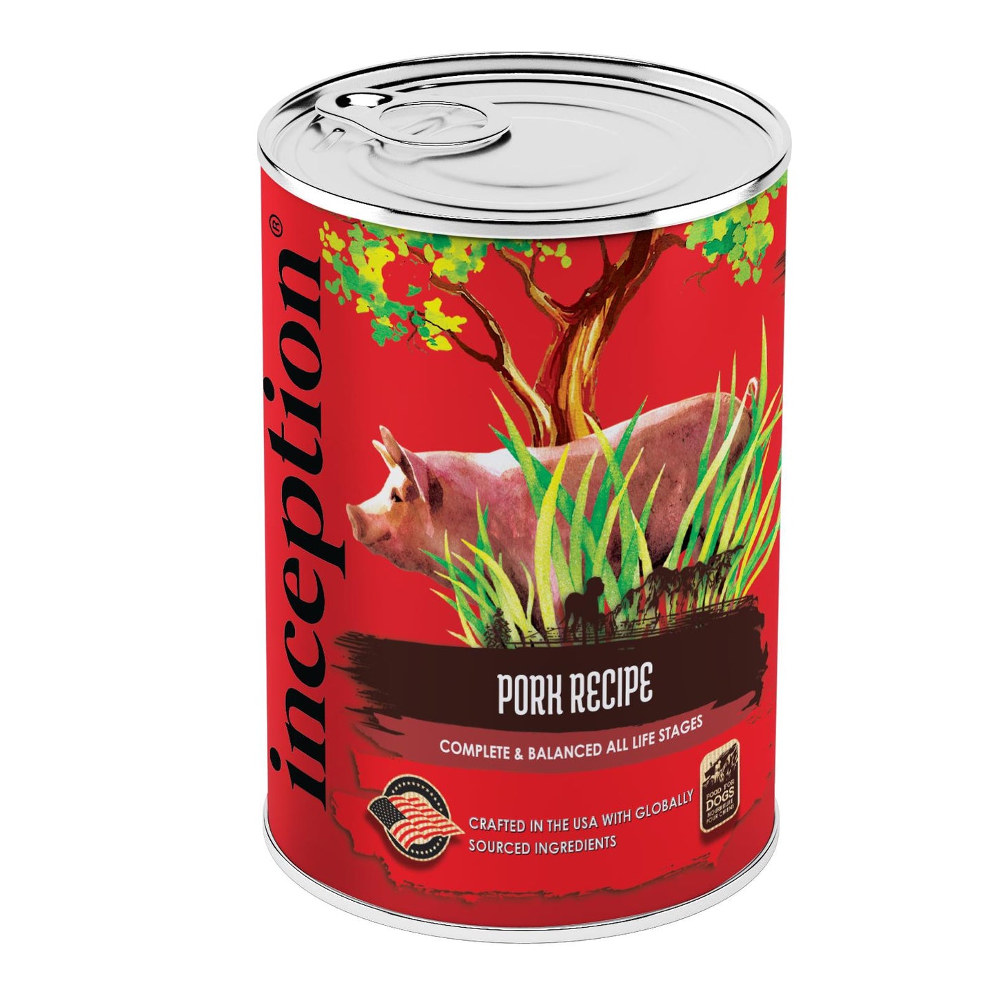 INCEPTION DOG CANNED PORK RECIPE 13OZ/12 PACK