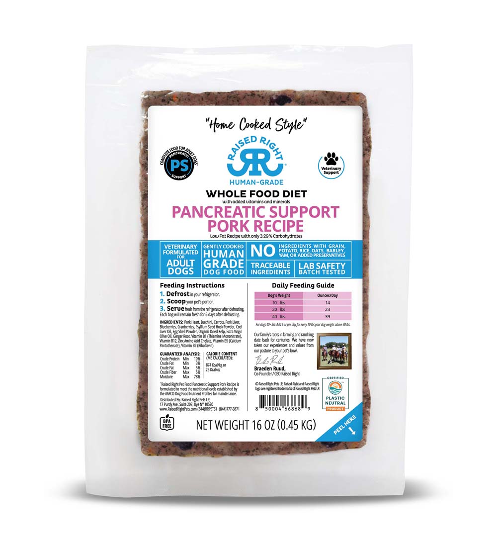 RAISED RIGHT GENTLY COOKED PANCREATIC SUPPORT PORK RECIPE 1#