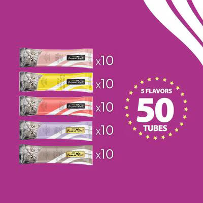 FUSSIE CAT TUNA CHICKEN 5 FLAVORS VARIETY 50 CT