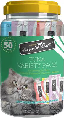 FUSSIE CAT TUNA 5 FLAVORS VARIETY 50CT