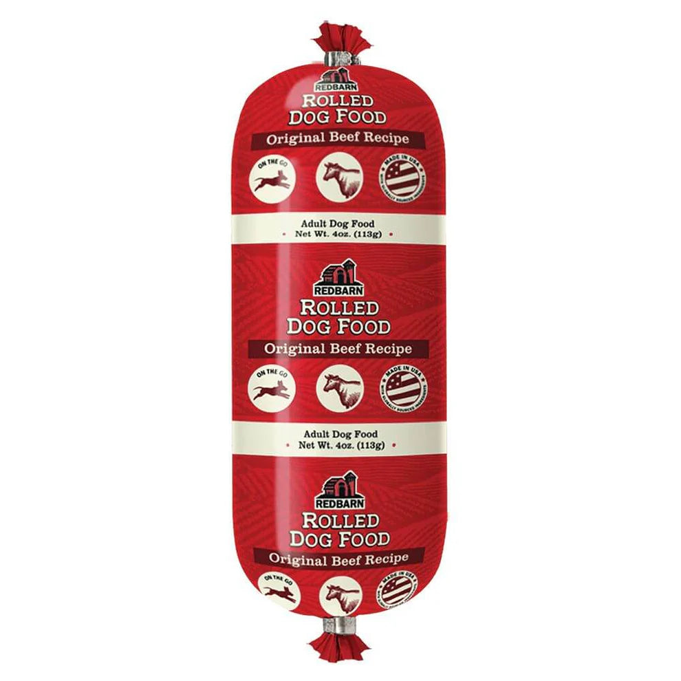 RED BARN DOG FOOD ROLL BEEF LARGE 4#