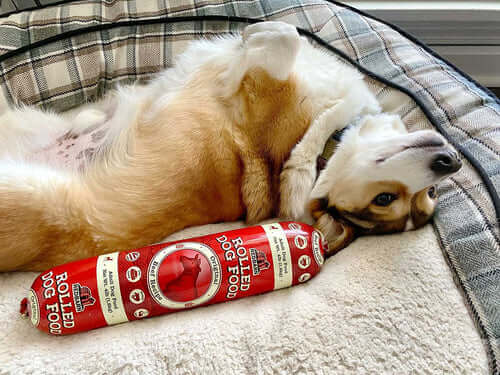 RED BARN DOG FOOD ROLL BEEF LARGE 4#