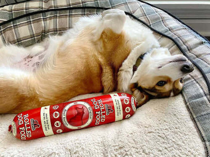RED BARN DOG FOOD ROLL BEEF LARGE 4#
