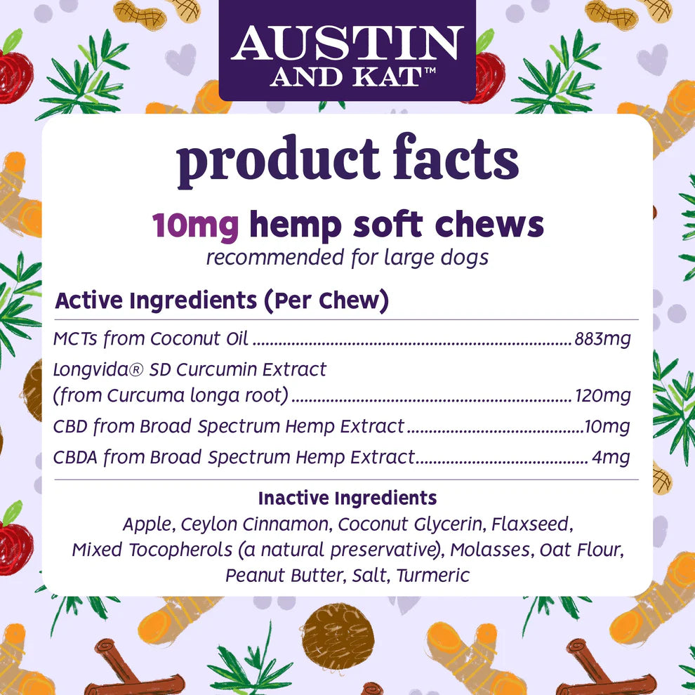 AUSTIN & KAT CBD PREMIUM CHEW 10MG 10PK
