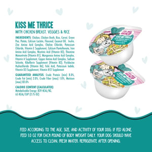 BFF DOG KISS ME THRICE CHICKEN RICE 2.75OZ 12 PACK