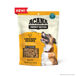 ACANA DOG GRAIN FREE JERKY BITS CHICKEN 6OZ