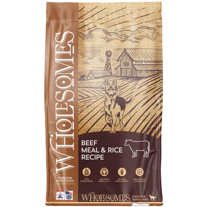 WHOLESOMES BEEF MEAL & RICE 40#