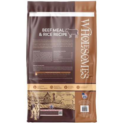 WHOLESOMES BEEF MEAL & RICE 40#