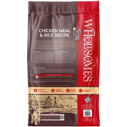 WHOLESOMES CHICKEN MEAL & RICE 40#