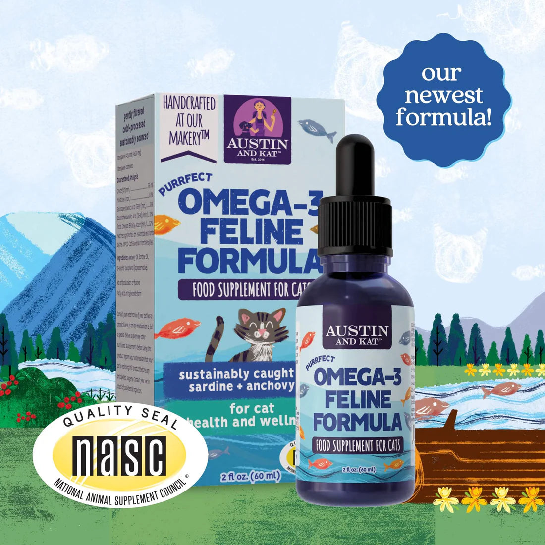 AUSTIN & KAT CAT PURRFECT OMEGA-3 2OZ