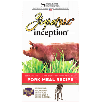 INCEPTION DOG DRY FOOD PORK MEAL RECIPE 27#