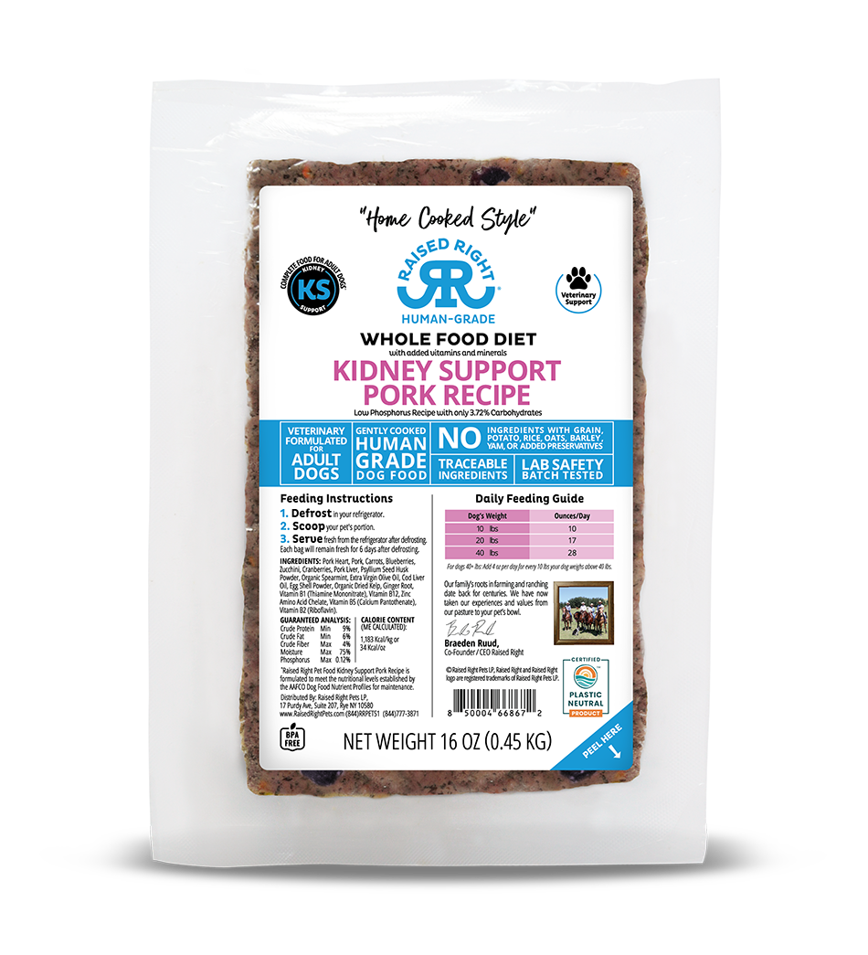 RAISED RIGHT ADULT KIDNEY PORK 1#