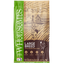 WHOLESOMES DOG LARGE BREED CHICKEN MEAL & RICE 40#