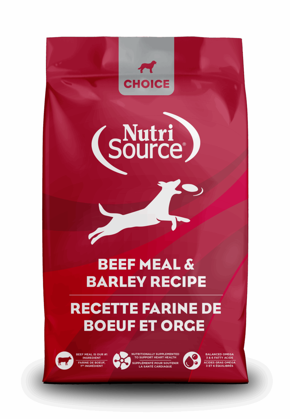 NUTRISOURCE DOG CHOICE BEEF BARLEY 5#