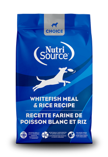 NUTRISOURCE DOG CHOICE WHITEFISH & RICE 5#