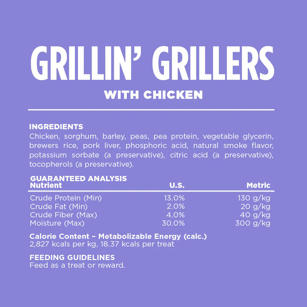 NUTRISOURCE DOG CHOICE GRILLER CHICKEN 12OZ