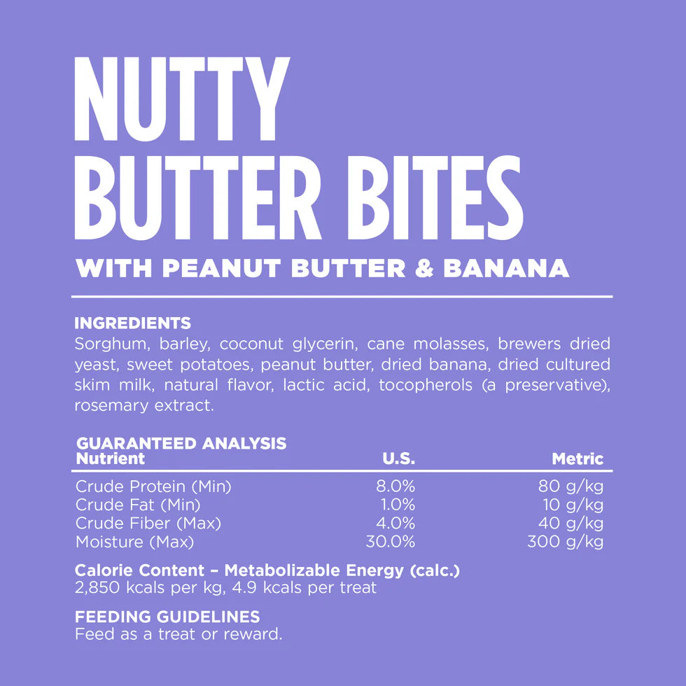 NUTRISOURCE PEANUT BUTTER BANANA BITES 6OZ