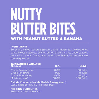 NUTRISOURCE PEANUT BUTTER BANANA BITES 6OZ
