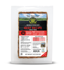 RAISED RIGHT GENTLY COOKED ADULT BEEF 1#