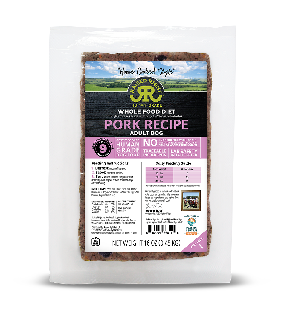 RAISED RIGHT GENTLY COOKED PORK 1#