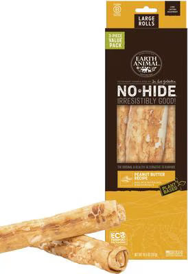 EARTH ANIMAL NO HIDE PEANUT BUTTER LARGE VALUE 3PK