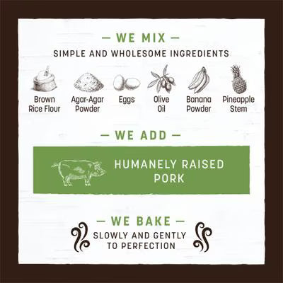 EARTH ANIMAL NO HIDE PORK DOG TREAT LARGE VALUE 3PK