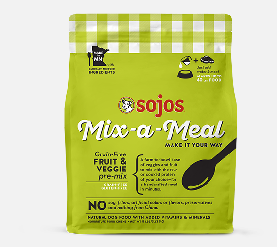 SOJO FREEZE DRIED MIX MEAL GRAIN FREE FRUIT VEGGIE 8#