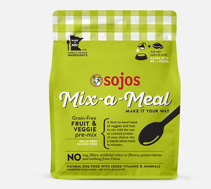 SOJO FREEZE DRIED MIX MEAL GRAIN FREE FRUIT VEGGIE 8#