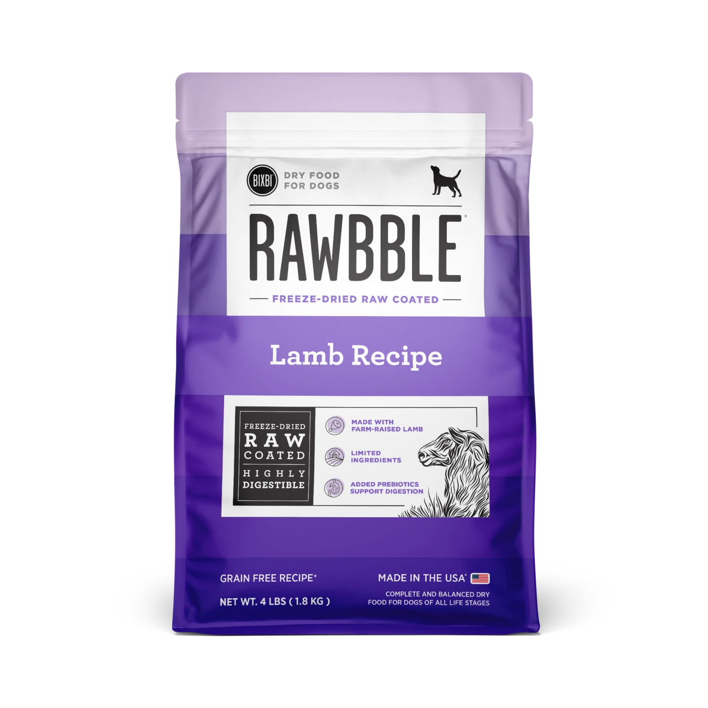 RAWBBLE DOG GRAIN FREE LAMB 24#
