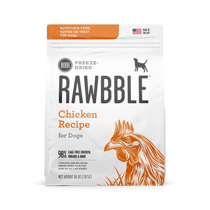 RAWBBLE DOG FREEZE DRIED CHICKEN 12OZ