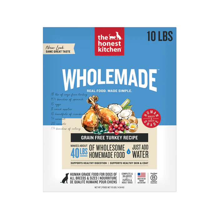 HONEST KITCHEN DOG GRAIN FREE TURKEY 10# BOX