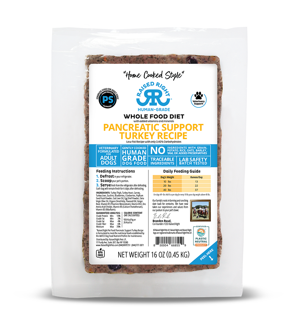 RAISED RIGHT GENTLY COOKED PANCREATIC SUPPORT TURKEY RECIPE 1#