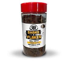 RAISED RIGHT DOG & CAT SHAKE A FLAKES TURKEY 4.5OZ