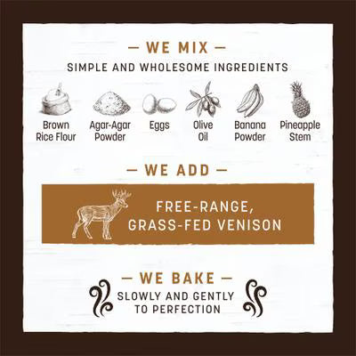 EARTH ANIMAL NO HIDE VENISON DOG TREAT LARGE VALUE 3PK