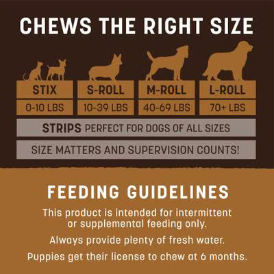 EARTH ANIMAL NO HIDE VENISON DOG TREAT LARGE VALUE 3PK