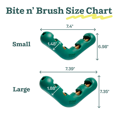 WOOF DOG BITE N BRUSH LARGE