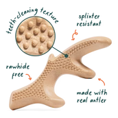 WOOF DOG HONESTCHEW ANTLER LARGE