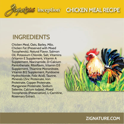 INCEPTION DOG DRY FOOD CHICKEN MEAL RECIPE 27#