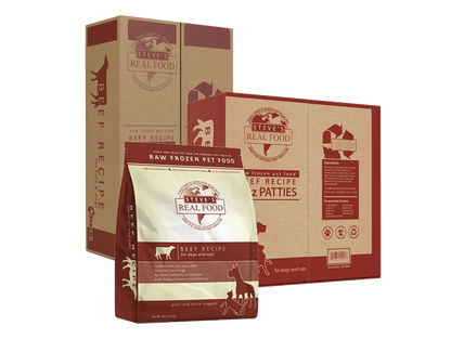 STEVES FROZEN BEEF PATTIES BULK 20#