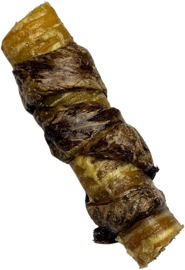 HONEY WATER BUFFALO TRACHEA WRAPPED WITH LUNG 6" 18CT CASE