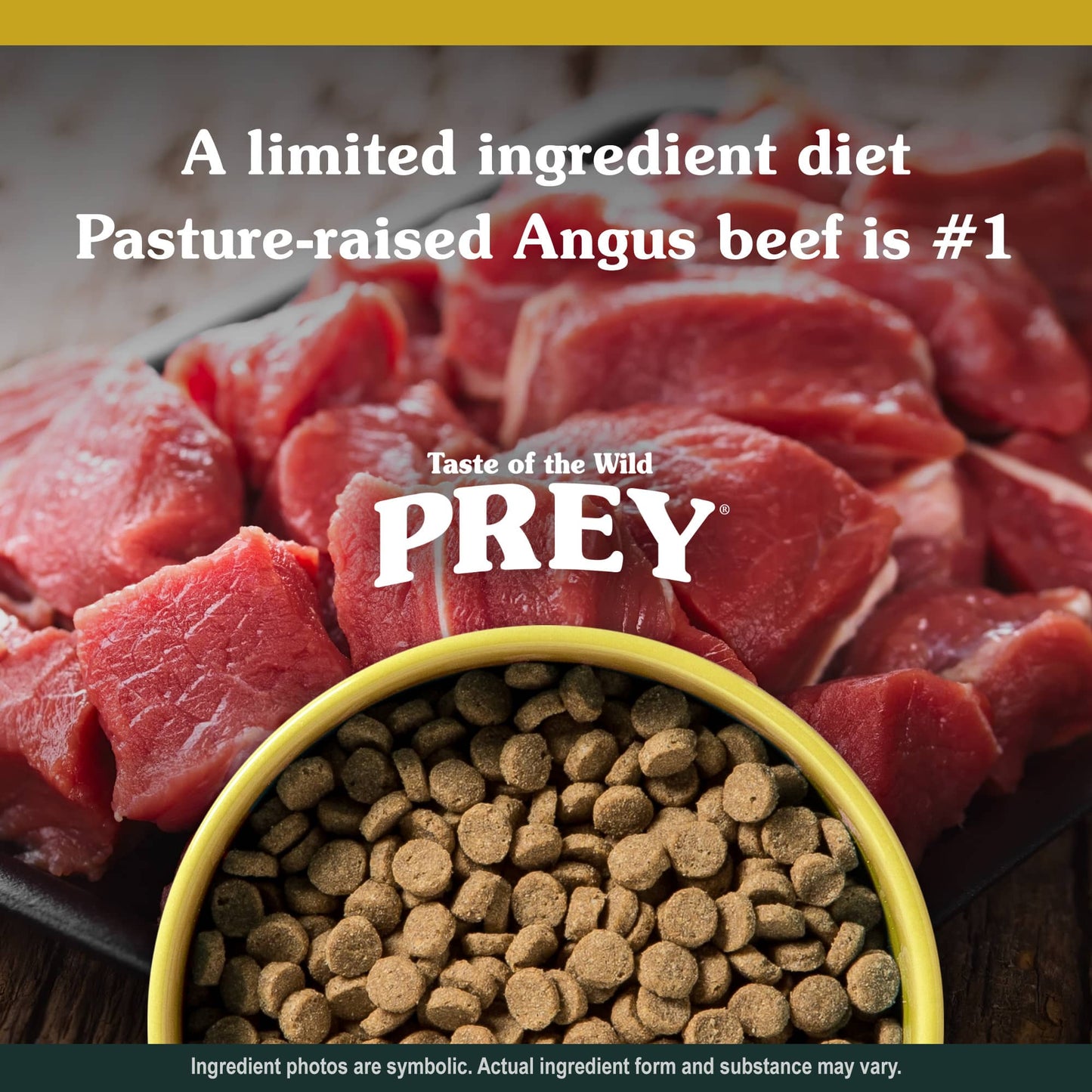 TASTE OF THE WILD CAT GRAIN FREE PREY LID ANGUS BEEF 15#
