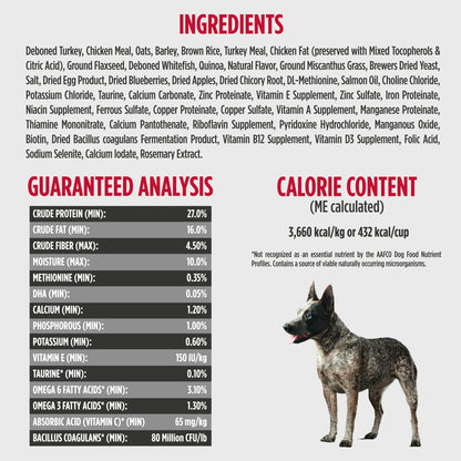 FRONTRUNNER DOG SMALL BREED TURKEY WHITEFISH QUINOA 11#