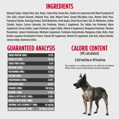 FRONTRUNNER DOG TURKEY TROUT SPELT 3#